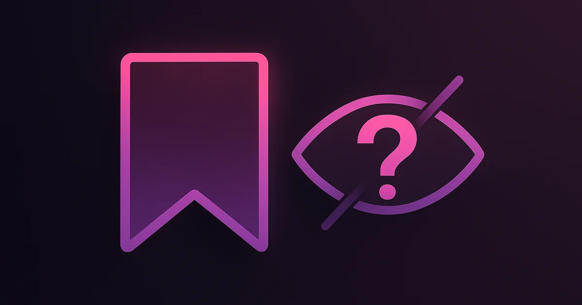 Instagram post save button with a question mark showing that saves are anonymous