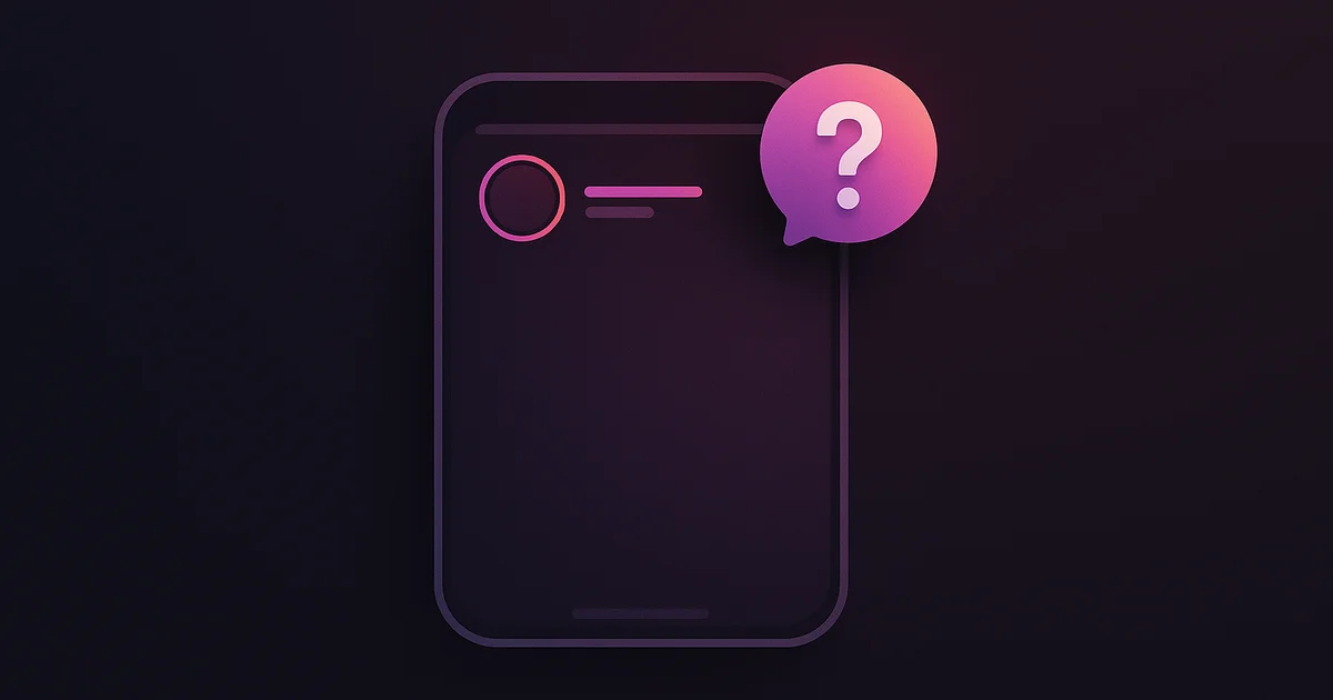 Phone screen showing an Instagram Story with a screenshot notification question mark overlay