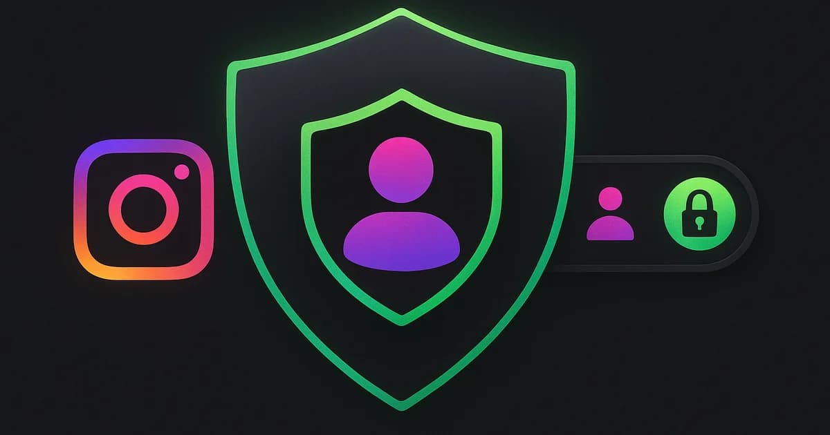 Instagram settings screen showing the privacy toggle being switched from public to private