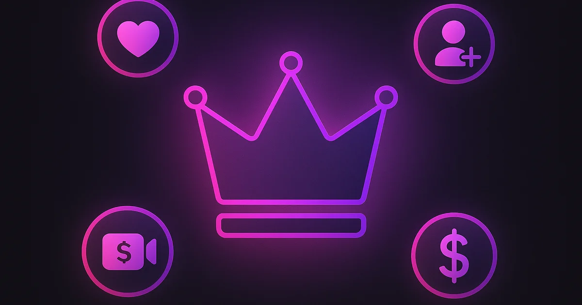 Instagram creator subscription page showing purple subscribe button badge and exclusive content preview