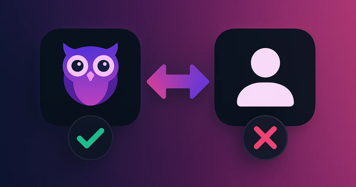 Side by side comparison of Snoopreport and Lurk showing feature differences for Instagram activity tracking