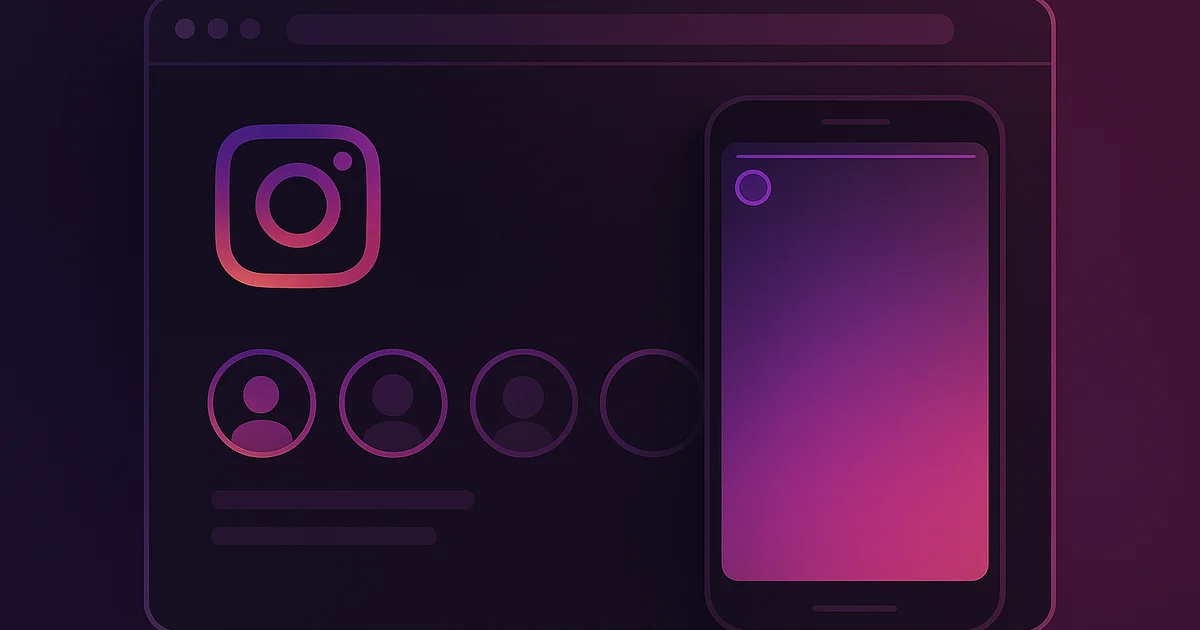 Viewing Instagram Stories without an account using a browser-based anonymous viewer tool
