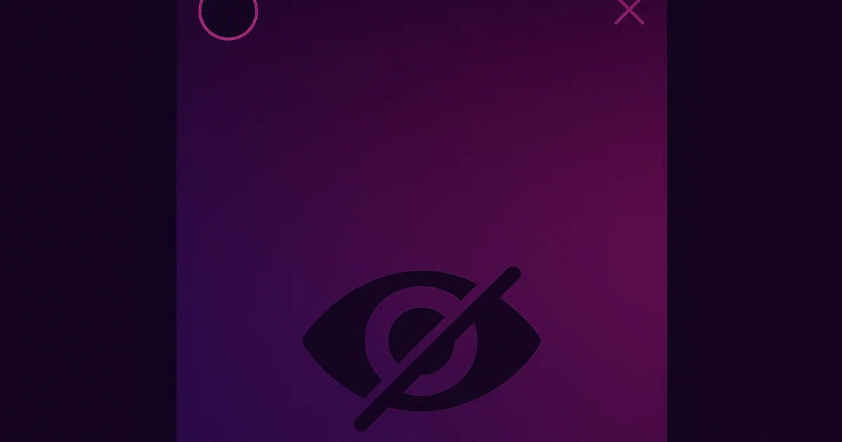 Person watching Instagram Stories on phone with an invisible viewer icon overlay