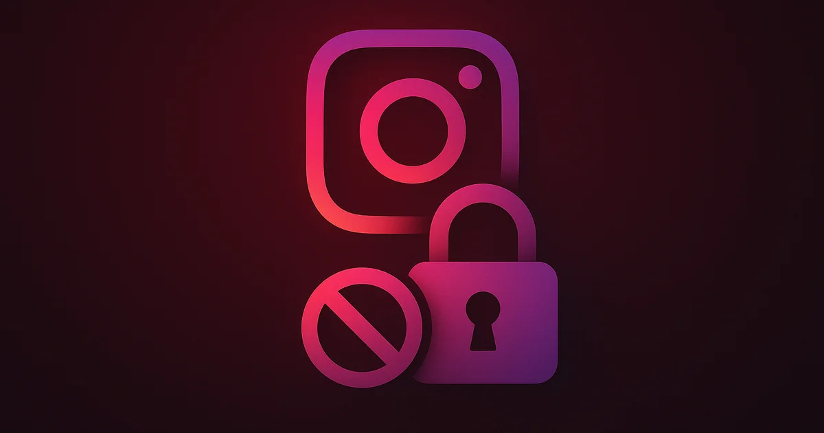 Instagram private account lock screen with a padlock icon and This Account is Private message