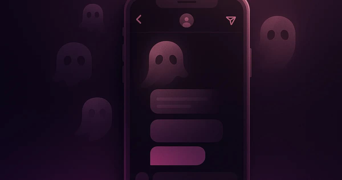Instagram Vanish Mode interface showing disappearing messages with explanation of how it works